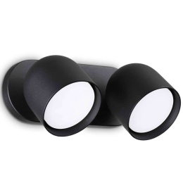 Φωτιστικό Τοίχου - Απλίκα Dodo 327938 22x8,5x11,5cm 2xGX53 15W Black Ideal Lux