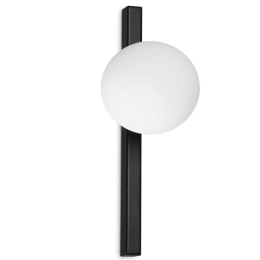 Φωτιστικό Τοίχου - Απλίκα Binomio 310664 33,3x15x12cm 1xG9 4W Black-White Ideal Lux