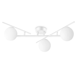 Φωτιστικό Οροφής - Πλαφονιέρα Atlas 328201 50x16,5cm 3xG9 4W White Ideal Lux