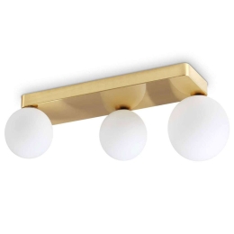 Φωτιστικό Τοίχου - Απλίκα Penta 314822 53,5x25x19cm 3xG9 4W Brass Ideal Lux