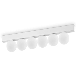 Φωτιστικό Οροφής - Ράγα Ping Pong 328256 43,5x6x9cm Led 1500lm 18W 3000K White Ideal Lux