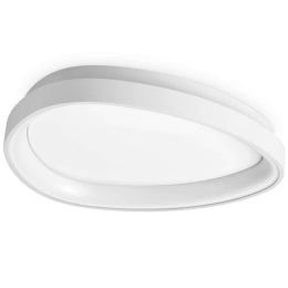 Φωτιστικό Οροφής - Πλαφονιέρα Gemini 328010 42,5x6,5cm Led 3000lm 23W 3000K White Ideal Lux