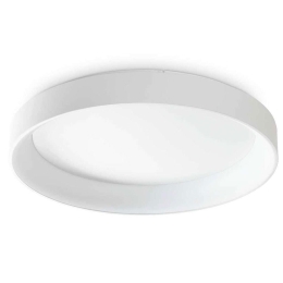 Φωτιστικό Οροφής - Πλαφονιέρα Ziggy 317908 Φ80x10,8cm Led 7800lm 62W 3000K White Ideal Lux