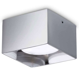 Φωτιστικό Οροφής - Σποτ Spike Square 328799 10x10x6,5cm 1xGX53 15W Chrome Ideal Lux