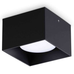 Φωτιστικό Οροφής - Σποτ Spike Square 317496 10x10x6,5cm 1xGX53 15W Black Ideal Lux