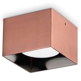 Φωτιστικό Οροφής - Σποτ Spike Square 328812 10x10x6,5cm 1xGX53 15W Bronze Ideal Lux