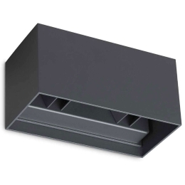 Φωτιστικό Τοίχου - Απλίκα Atom 313412 20x10x10cm Led 2100lm 25W 3000K Anthracite Ideal Lux