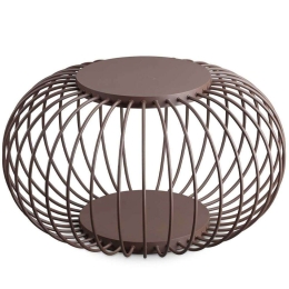 Φωτιστικό Δαπέδου Djambe 293417 Φ74x40,5cm Led 2300lm 18W 3000K Coffee Ideal Lux