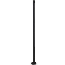 Φωτιστικό Δαπέδου Jedi 293196 2,5x2,5x120,5cm Led 2250lm 19W 3000K Black Ideal Lux