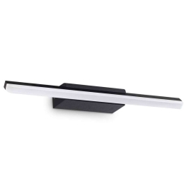 Φωτιστικό Τοίχου - Απλίκα Riflesso 302225 42x9x4,5cm Led 1100lm 11W 3000K Black Ideal Lux