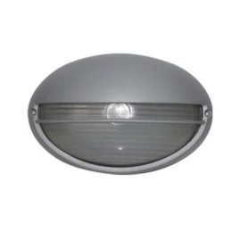Φωτιστικό Τοίχου - Απλίκα Οβάλ 21.5cm HI5073G Grey Aca