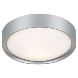 Φωτιστικό Οροφής - Πλαφονιέρα Valletta DL250S 1XE27 Φ27CM Ακρυλική Στρογγυλή Silver Aca Acrylic