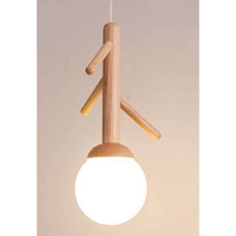 Φωτιστικό Οροφής Floresta EF93571P 1xΕ14 Φ15cm 200cm Natural Aca Ξύλο
