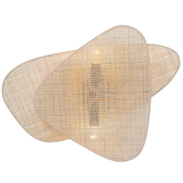 Φωτιστικό Τοίxου - Απλίκα Skyros TF20852WN 2xΕ14 50x35x13cm Natural Aca Rattan