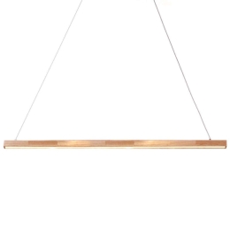 Φωτιστικό Οροφής - Ράγα Canela TNK299LED13P 13W Led 83,5x8x100cm Natural Aca Μέταλλο,Ξύλο