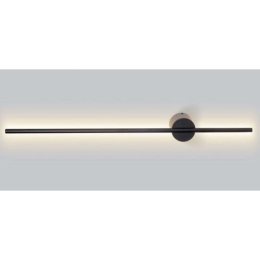 Φωτιστικό Τοίxου - Απλίκα Avenue ZM16LEDW80BK 15W Led 7,5x8x80cm Black Aca Μέταλλο