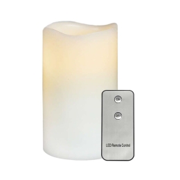 Κερί Με Μπαταρία F0711516 Led On/Οff Φ7,5cm 15cm White Aca Πλαστικό