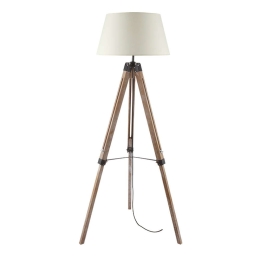 Φωτιστικό Δαπέδου Mousse TF17701FOBB Αμπαζούρ 1xE27 65Χ55Χη144cm Beige-Black Aca