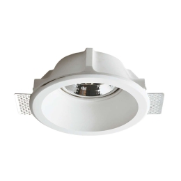 Φωτιστικό Οροφής - Σποτ Χωνευτό Trimless Abby G90151C Στρογγυλό Ar111 GU10 White Aca