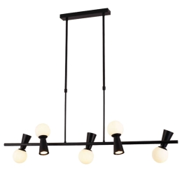 Φωτιστικό Οροφής - Ράγα Kimolos OD94205PB 5xG9+5XGU10 120Χ26Χ120cm Black Aca