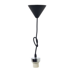 Φωτιστικό Οροφής Ανάρτηση 2800BB E27 Black Aca