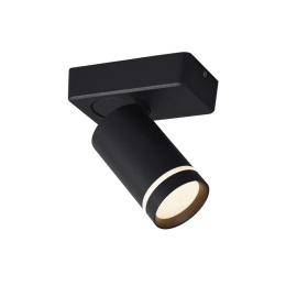 Φωτιστικό Οροφής - Σποτ Divino RA3631SBK 1xGU10 12x7x13,5cm Black Aca