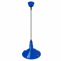 Φωτιστικό Οροφής B026DL Φ31cm 1xΕ27 36W IP65 Blue Aca Αλουμίνιο,Γυαλί
