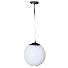 Φωτιστικό Οροφής Εξωτερικού Χώρου AC.18250KOPB Φ25cm 1xE27 IP45 Black-White Aca Αλουμίνιο,Ακρυλικό