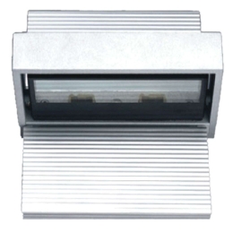 Φωτιστικό Τοίχου - Απλίκα AC.045XFWL40 13x14,8x8,6cm 2xG9 IP20 Grey Aca Αλουμίνιο