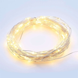 Χριστουγεννιάτικα Λαμπάκια Σειρά Led X01100112 10+3m 1,8W Με 8 Προγράμματα Silver Aca