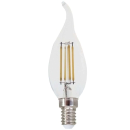 Λαμπτήρας Led FLAM4NWTIP E14 4W 4000K 490lm Clear Aca