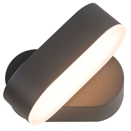 Φωτιστικό Τοίχου - Απλίκα Vesc LG1681G 11x5,4cm Led  320lm 7W 3000K Dark Grey Aca