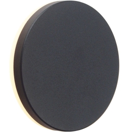 Φωτιστικό Τοίχου - Απλίκα Polla LG2801G Φ15x5cm Led 450lm 8W 3000K Dark Grey Aca