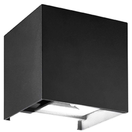 Φωτιστικό Τοίχου - Απλίκα LG0559G 10x10cm Led 435lm 6W 3000K Dark Grey Aca