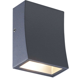 Φωτιστικό Τοίχου - Απλίκα Fer LG1041G 6,5x3,8x8,8cm Led 110lm 3W 3000K Dark Grey Aca