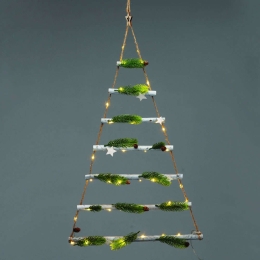 Χριστουγεννιάτικο Διακοσμητικό Κρεμαστό Xmas Tree & Star Led X13401123 47x85cm Με Μπαταρίες Multi Aca