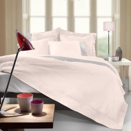 Παπλωματοθήκη Silky (Σετ 3τμχ) Pudra Guy Laroche Υπέρδιπλο 240x250cm 100% Βαμβακοσατέν