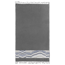 Πετσέτα Θαλάσσης Pestemal 10 Anthracite Guy Laroche Θαλάσσης 90x170cm 100% Βαμβάκι