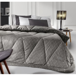 Πάπλωμα Rebel Anthracite Guy Laroche Υπέρδιπλo 220x240cm 100% Microsuede