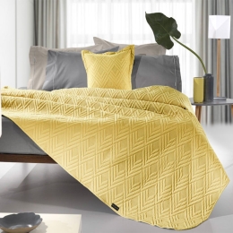 Κουβερλί Curves (Σετ 2τμχ) Lime Guy Laroche Υπέρδιπλo 220x240cm Microfiber