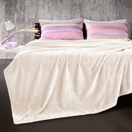 Κουβέρτα Rombus Ecru Guy Laroche Μονό 160x220cm Microfiber