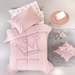 Παπλωματοθήκη Παιδική Majesty Pink Guy Laroche Μονό 165x225cm Βαμβάκι-Μικροφίμπρα