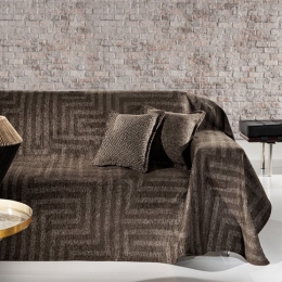Ριχτάρι Aberon Wenge Guy Laroche Διθέσιο 180x250cm Chenille,Βαμβάκι,Polyester