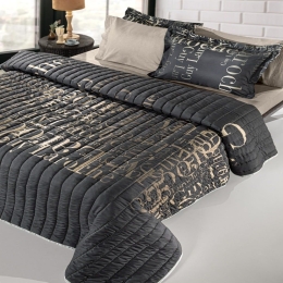 Κουβερλί Instyle Anthracite Guy Laroche Υπέρδιπλο 220x240cm 100% Microsuede