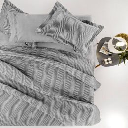 Κουβέρτα Vigo Anthracite Guy Laroche Υπέρδιπλο 245x260cm Βαμβάκι-Πολυέστερ