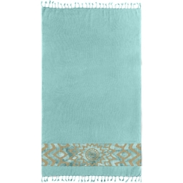 Πετσέτα Θαλάσσης - Παρεό Pestemal 17 Aqua Guy Laroche Θαλάσσης 90x170cm 100% Βαμβάκι