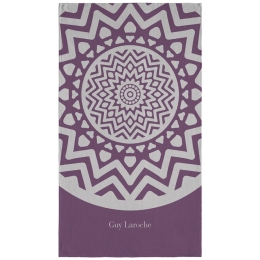 Πετσέτα Θαλάσσης Velour Printed 2101 Purple Guy Laroche Θαλάσσης 100x175cm Βαμβάκι-Πολυέστερ