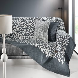 Ριχτάρι Duomo Anthracite Guy Laroche Πολυθρόνα 180x150cm Βαμβάκι-Ακρυλικό