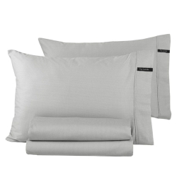 Μαξιλαροθήκες Minimal (Σετ 2τμχ) Silver Guy Laroche 50Χ70 100% Βαμβακοσατέν