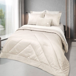 Πάπλωμα Beauty (Σετ 3τμχ) Sand Guy Laroche Υπέρδιπλο 250x240cm Microsatin